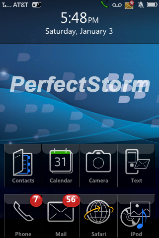 Here is a brilliant BlackBerry Storm iPhone/iPod Touch theme.